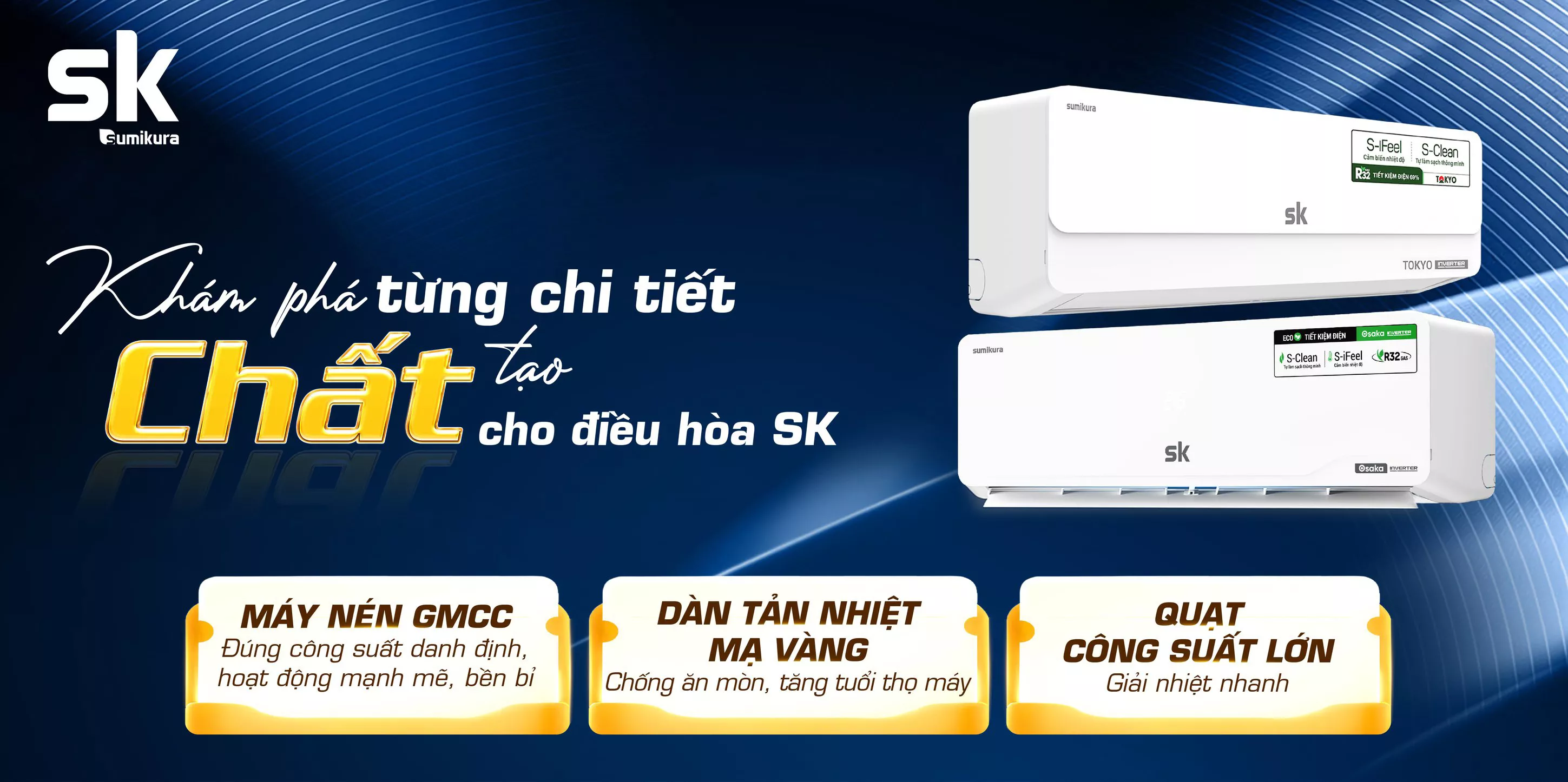 Máy lạnh Sumikura chất lượng từ dàn nóng phải nặng.