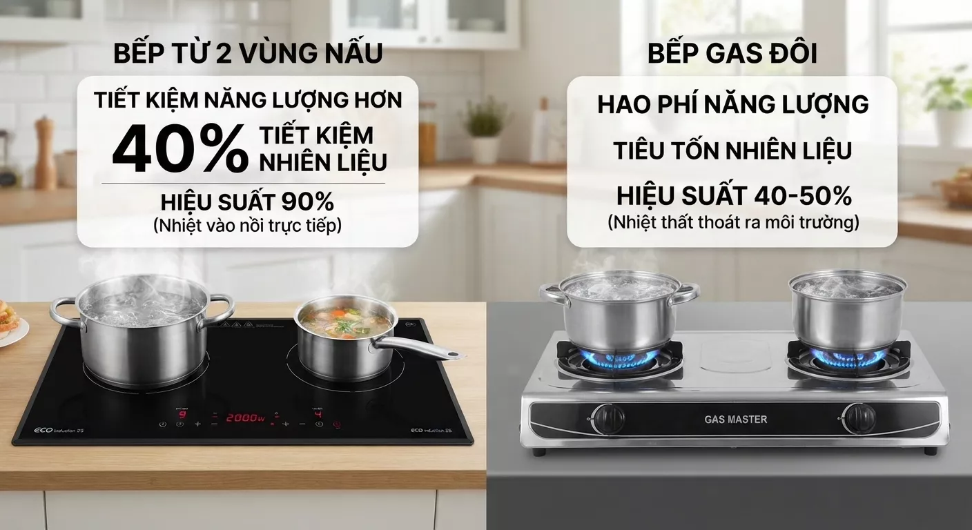 Bếp từ thế hệ mới tiết kiệm an toàn và tiết kiệm hơn