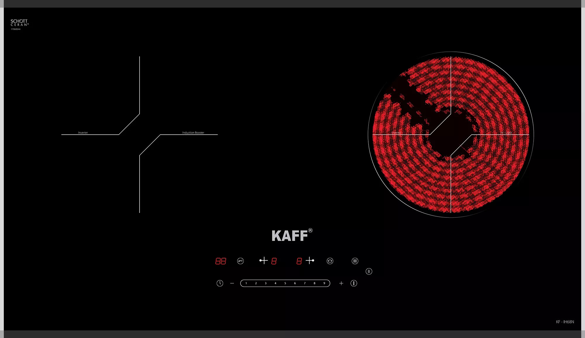 Bếp điện từ Kaff KF-IH68N