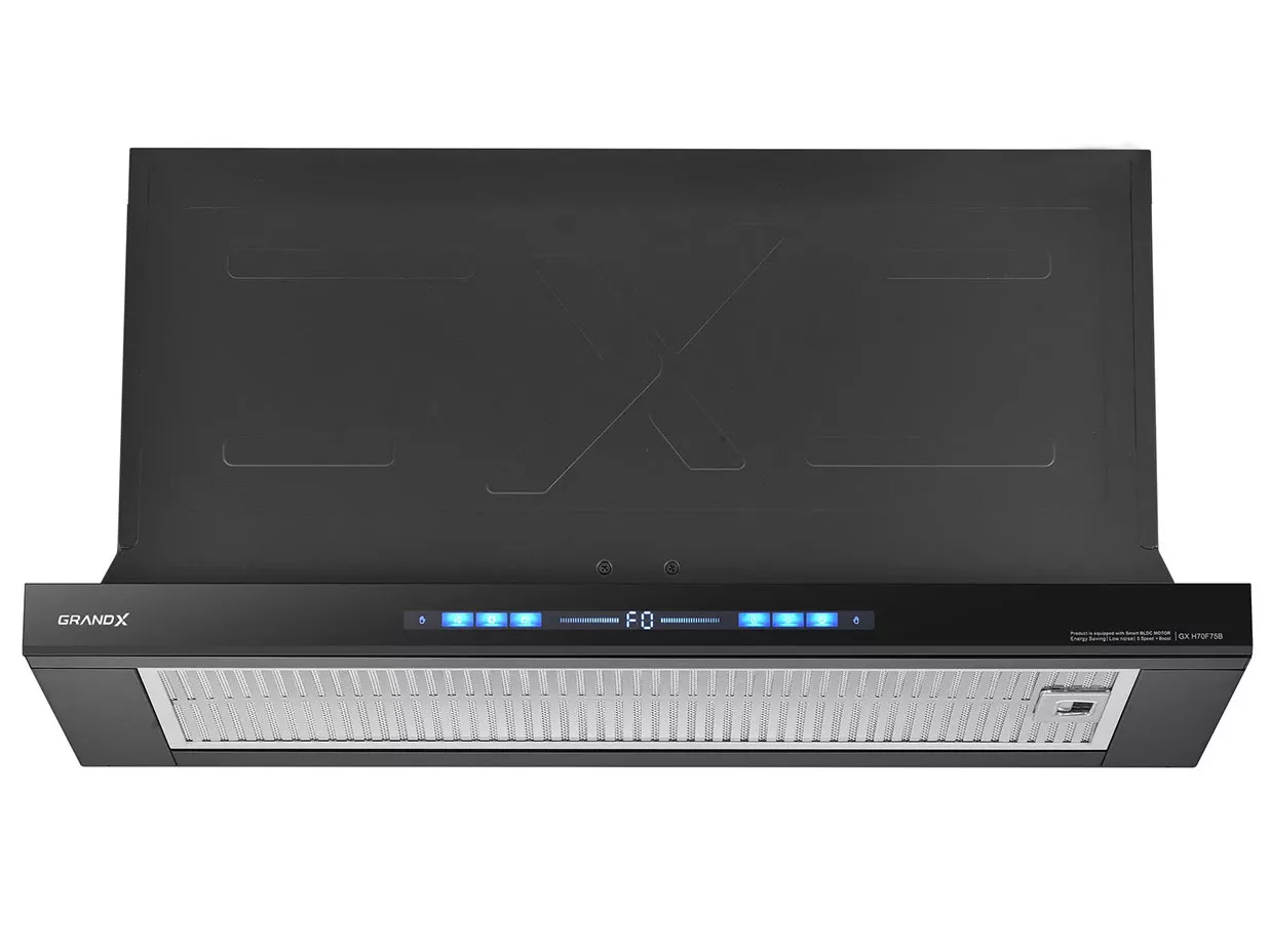 Máy hút mùi âm tủ, tự động mở cửa GrandX GX H70F75B GX H70F75SB
