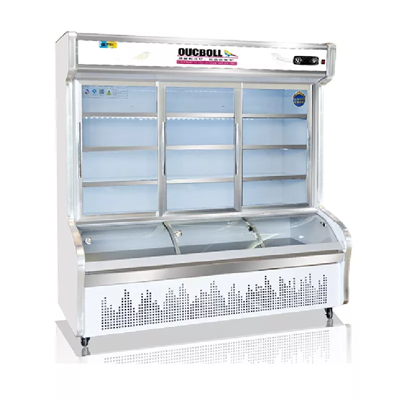 TỦ MÁT TRƯNG BÀY SIÊU THỊ OUCBOLL 918 LÍT LCD-2000 ĐỒNG (R290)