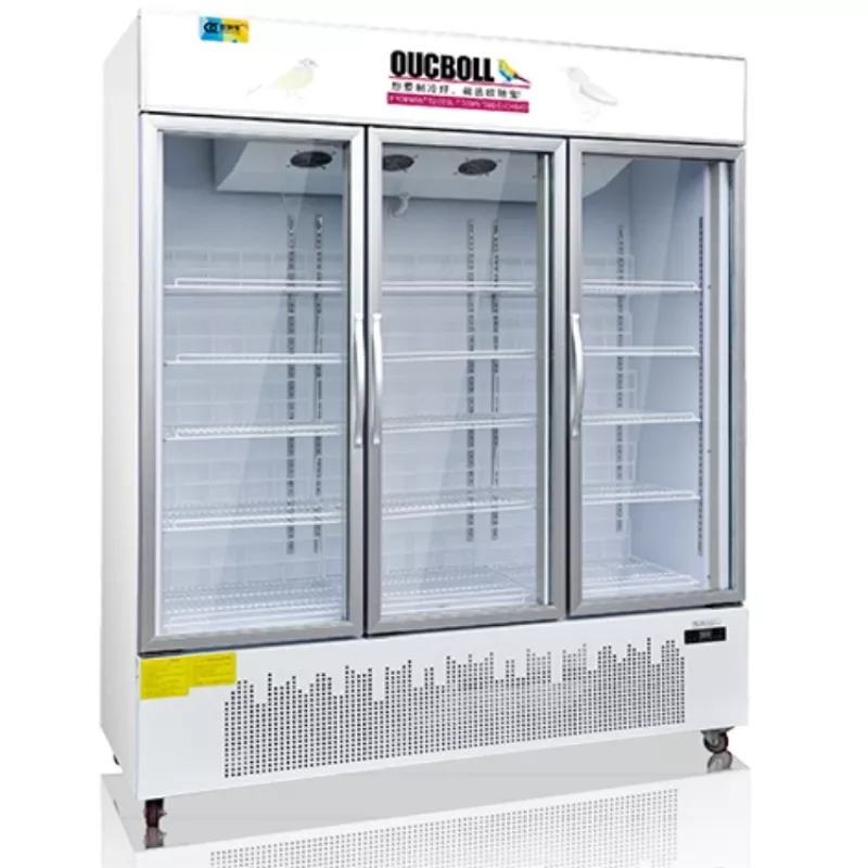 TỦ ĐÔNG ĐỨNG TRƯNG BÀY 3 CÁNH OUCBOLL 1124 LÍT LD-1600F (QUẠT GIÓ)