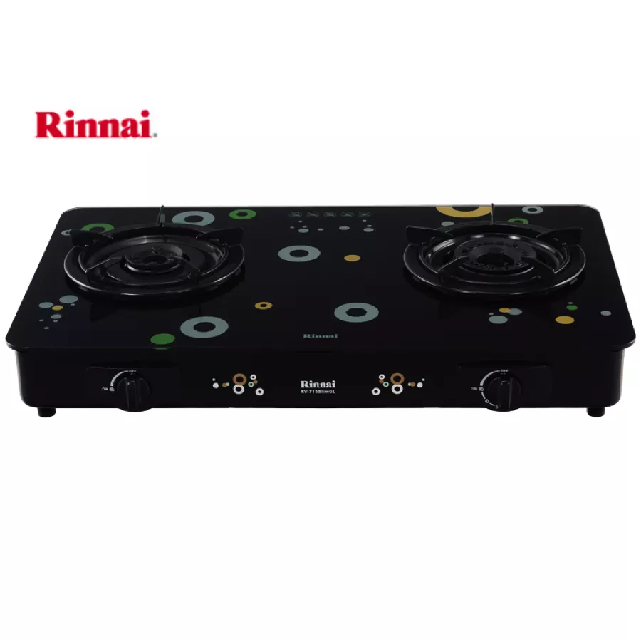 BẾP GAS RINNAI RV-715SLIM(GL-BUBBLE)