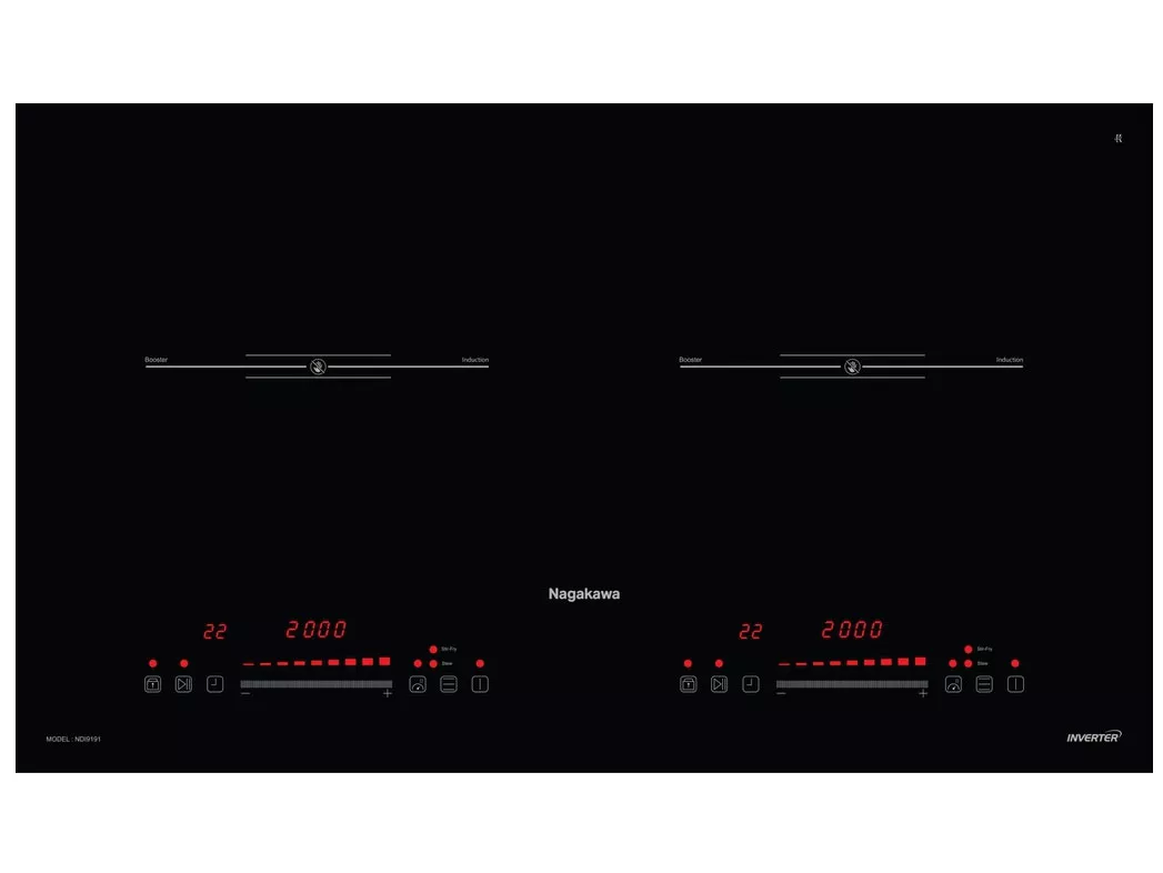 Bếp điện từ đôi Nagakawa NDI9191