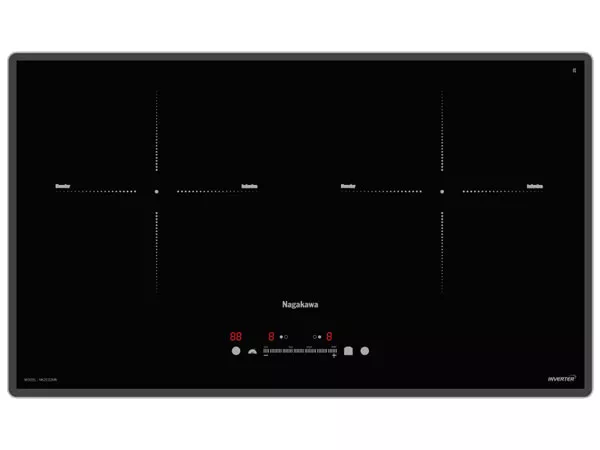 Bếp đôi điện từ Nagakawa UltraSlim NK2C22MB