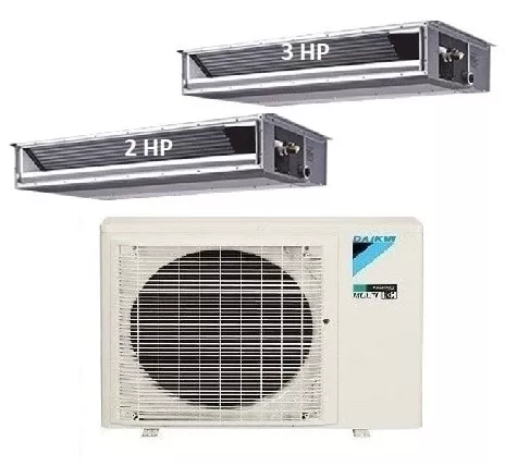 Máy Lạnh Multi Daikin Inverter 1 Dàn Nóng 4 HP + 2 Dàn Lạnh Giấu Trần Nối Ống Gió 2 HP-3 HP