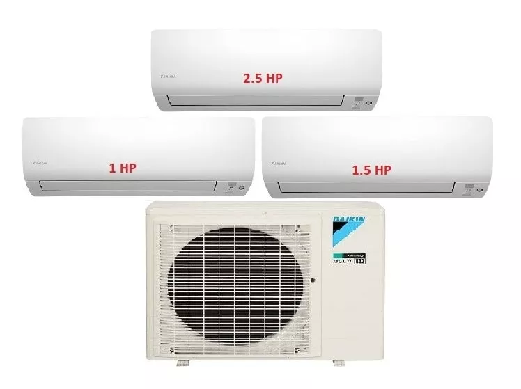 Máy Lạnh Multi Daikin Inverter 1 Dàn Nóng 4 HP + 3 Dàn Lạnh Treo Tường 1 HP - 1.5 HP - 2.5 HP