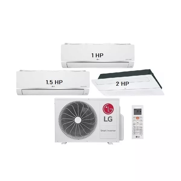 Máy Lạnh Multi LG 1 Dàn Nóng 4.5Hp + 2 DLTT-1Hp-1.5Hp + 1 DLAT1HT-2Hp