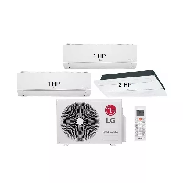 100.Máy Lạnh Multi LG 1 Dàn Nóng 4Hp + 2 DLTT-1Hp + 1 DLAT1HT-2Hp