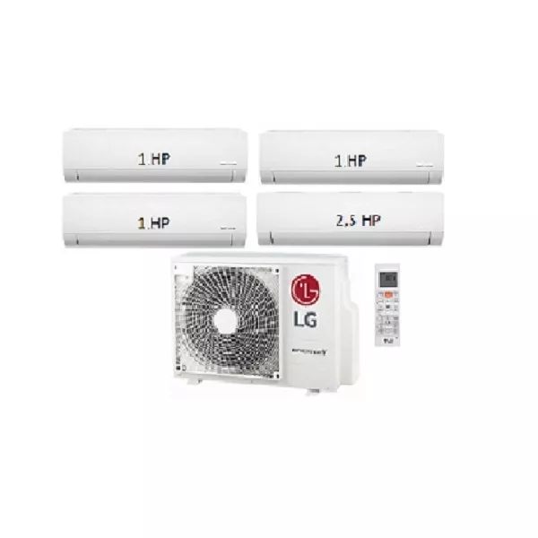 96.Máy Lạnh Multi LG 1 Dàn Nóng 5 Hp + 4 Dàn Lạnh Treo Tường 1 Hp - 2.5 Hp