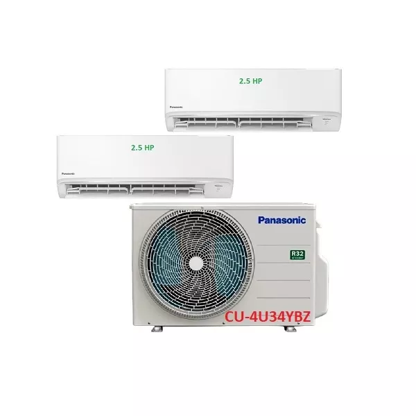 Máy Lạnh Multi Panasonic Inverter 1 Dàn Nóng 4 Hp + 2 Dàn Lạnh Treo Tường 2.5 Hp