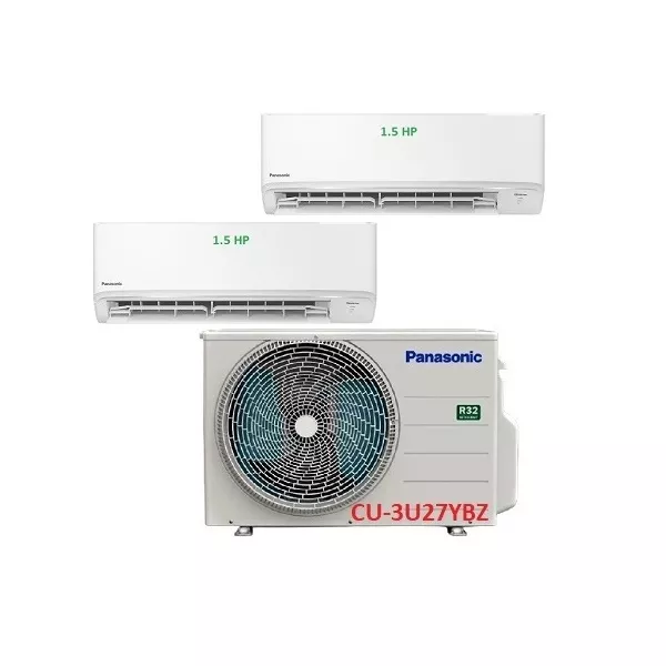 Máy Lạnh Multi Panasonic Inverter 1 Dàn Nóng 3 Hp + 2 Dàn Lạnh Treo Tường 1.5 Hp
