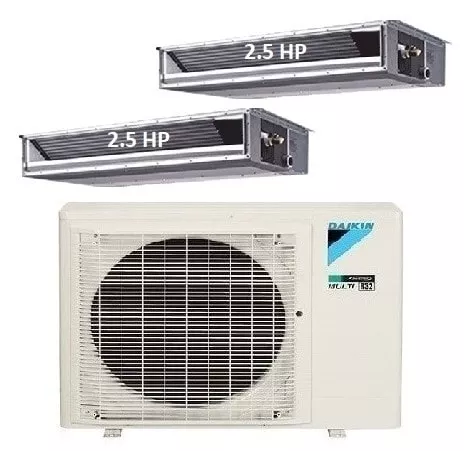 Máy Lạnh Multi Daikin Inverter 1 Dàn Nóng 4 HP + 2 Dàn Lạnh Giấu Trần Nối Ống Gió 2.5 HP