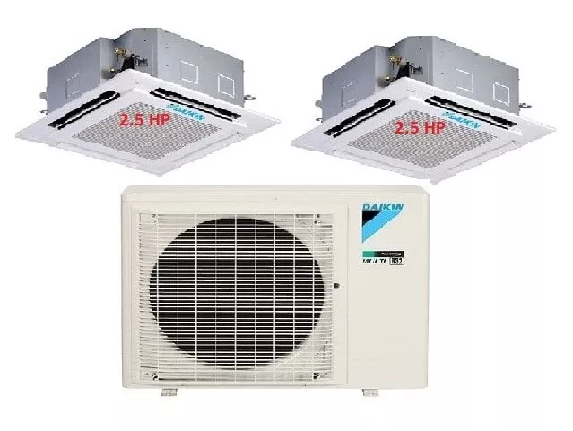 Máy Lạnh Multi Daikin Inverter 1 Dàn Nóng 4 HP + 2 Dàn Lạnh Âm Trần 2.5 HP