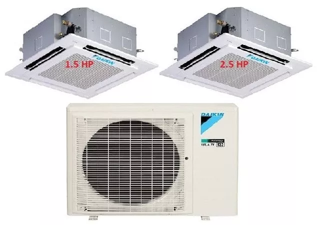 Máy Lạnh Multi Daikin Inverter 1 Dàn Nóng 3.5 HP + 2 Dàn Lạnh Âm Trần 1.5 HP - 2.5 HP