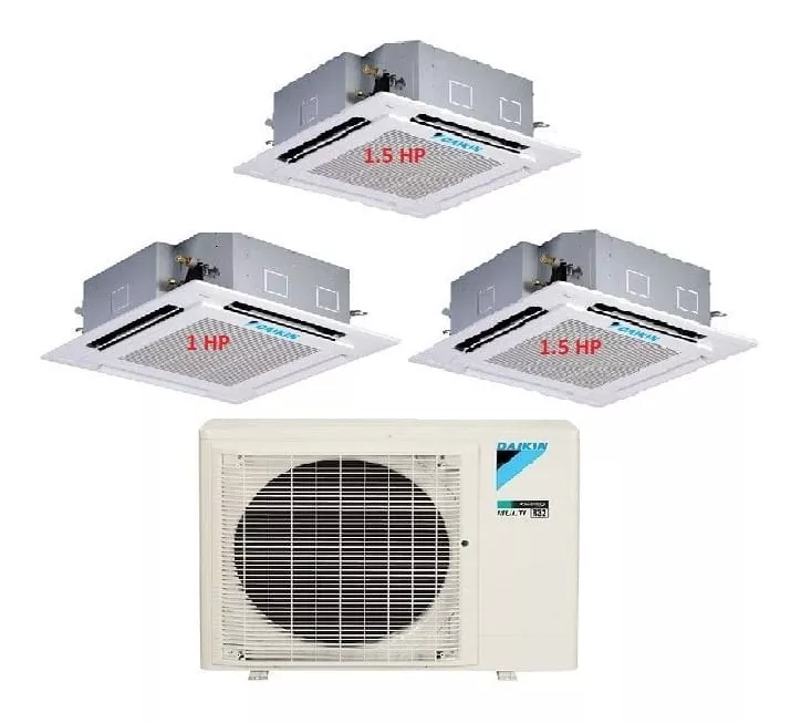 Máy Lạnh Multi Daikin Inverter 1 Dàn Nóng 3.5 HP + 3 Dàn Lạnh Âm Trần 1 HP - 1.5 HP