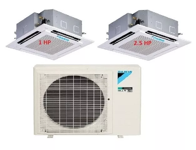 Máy Lạnh Multi Daikin Inverter 1 Dàn Nóng 3 HP + 2 Dàn Lạnh Âm Trần 1 HP – 2.5 HP