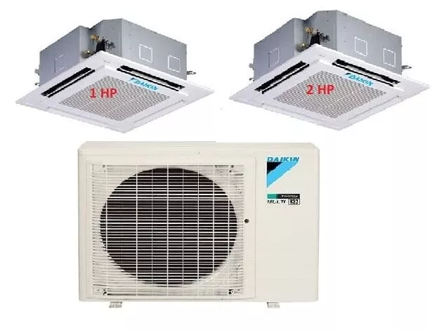 Máy Lạnh Multi Daikin Inverter 1 Dàn Nóng 2 HP + 2 Dàn Lạnh Âm Trần 1 HP – 2 HP