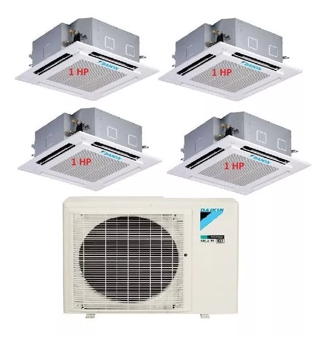Máy Lạnh Multi Daikin Inverter 1 Dàn Nóng 3.5 HP + 4 Dàn Lạnh Âm Trần 1 HP