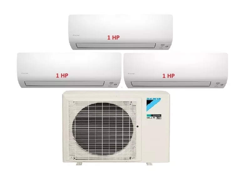 Máy Lạnh Multi Daikin Inverter 1 Dàn Nóng 3 HP + 3 Dàn Lạnh Treo Tường 1 HP