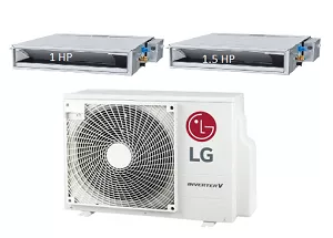 Máy Lạnh Multi LG 1 Dàn Nóng 2 Hp + 2 Dàn Lạnh Âm Trần Nối Ống Gió 1 Hp - 1.5 Hp