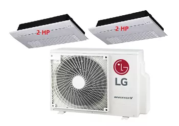 Máy Lạnh Multi LG 1 Dàn Nóng 4 Hp + 2 Dàn Lạnh Âm Trần 1 Hướng Thổi 2 Hp
