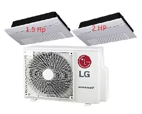 Máy Lạnh Multi LG 1 Dàn Nóng 2.5 Hp + 2 Dàn Lạnh Âm Trần 1 Hướng Thổi 1.5 Hp - 2 Hp
