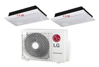 Máy Lạnh Multi LG 1 Dàn Nóng 2 Hp + 2 Dàn Lạnh Âm Trần 1 Hướng Thổi 1.5 Hp