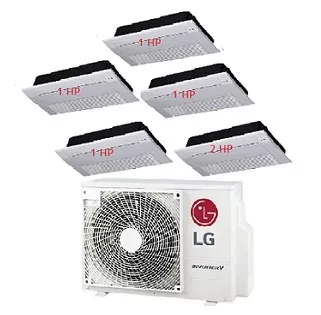 Máy Lạnh Multi LG 1 Dàn Nóng 5 Hp + 5 Dàn Lạnh Âm Trần 1 Hướng Thổi 1 Hp - 2 Hp