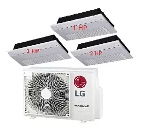 Máy Lạnh Multi LG 1 Dàn Nóng 3.5 Hp + 3 Dàn Lạnh Âm Trần 1 Hướng Thổi 1 Hp - 2 Hp