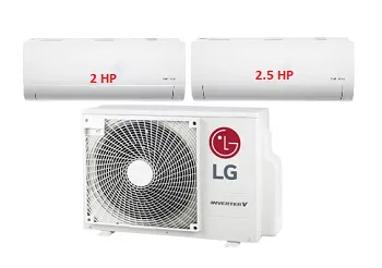 Máy Lạnh Multi LG 1 Dàn Nóng 4 Hp + 1 Dàn Lạnh Treo Tường 2 Hp + 1 Dàn Lạnh Treo Tường 2.5 Hp