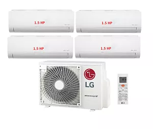 24.Máy Lạnh Multi LG 1 Dàn Nóng 5 Hp + 4 Dàn Lạnh Treo Tường 1.5 Hp