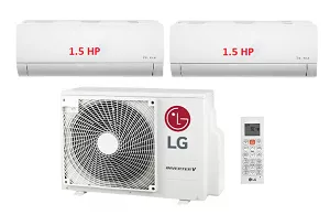 Máy Lạnh Multi LG 1 Dàn Nóng 2.5 Hp + 2 Dàn Lạnh Treo Tường 1.5 Hp