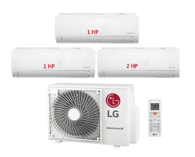 Máy Lạnh Multi LG 1 Dàn Nóng 3.5 Hp + 2 Dàn Lạnh Treo Tường 1 Hp + 1 Dàn Lạnh Treo Tường 2 Hp